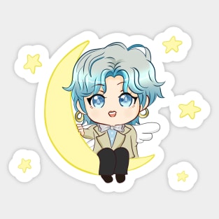 Fairy Boy In The Moon Sticker